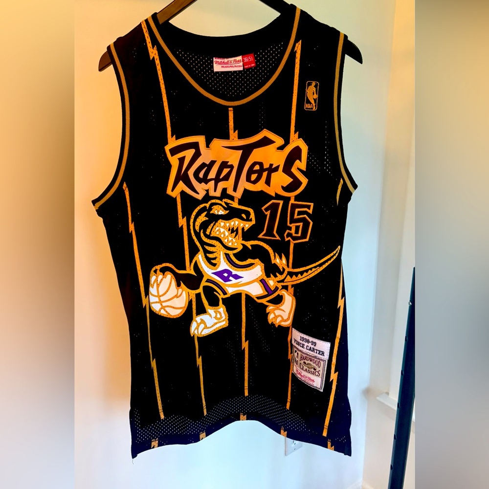 Mitchell & Ness Raptors Kids Jersey - Black and Gold
